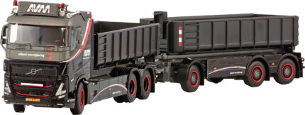 VOLVO FH5 Sleeper Cab 6x2 combiné porteur et remorque ampliroll avec 2 containers – Image 4