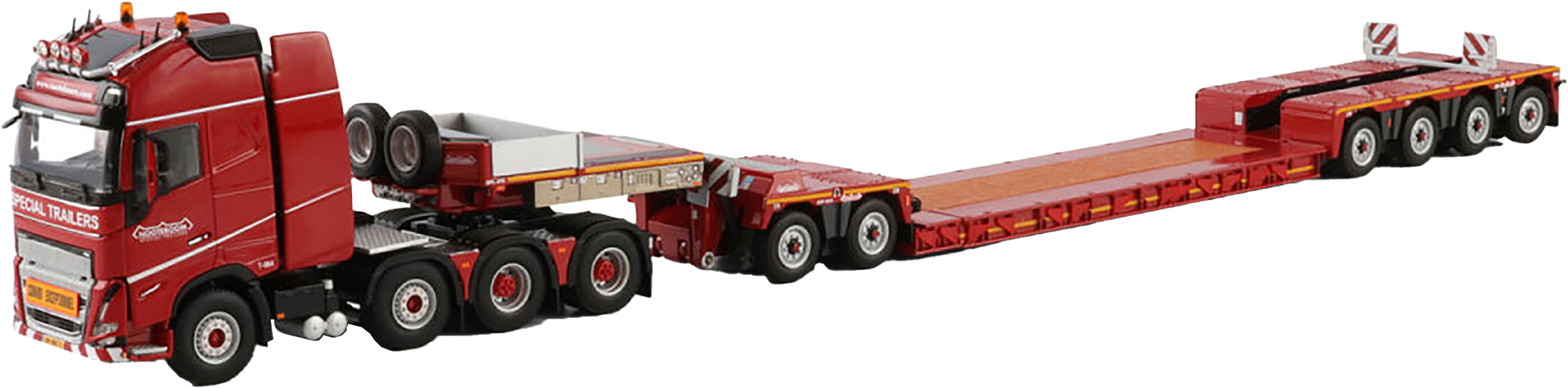 WSI6073370 VOLVO FH5 Globetrotter XL 8x4 avec remorque porte-engins 2+4 essieux – Image 1