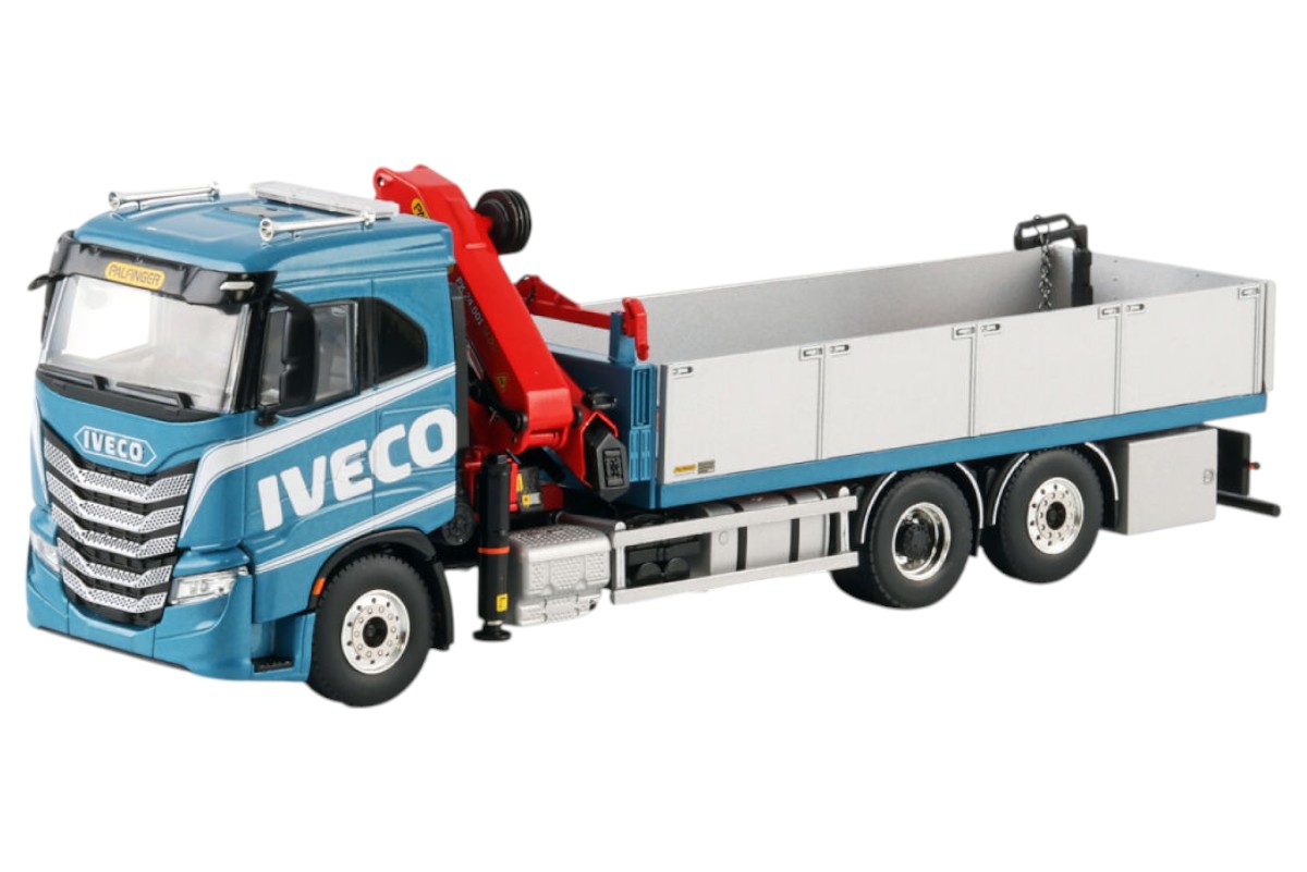 WSI04-2214 IVECO S-Way 6x2 porteur plateau avec grue PALFINGER PK 24.001 – Image 1