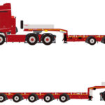 MERCEDES Actros MP5 BigSpace 6x4 avec remorque porte-engins à rampes 5 essieux
