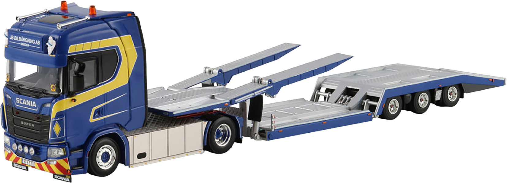 WSI01-4881 SCANIA S Highline 4x2 avec remorque porte-engins 3 essieux – Image 1