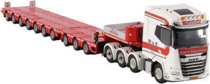 DAF XG+ 8x4 avec remorque porte-engins 3+7 essieux – Image 2