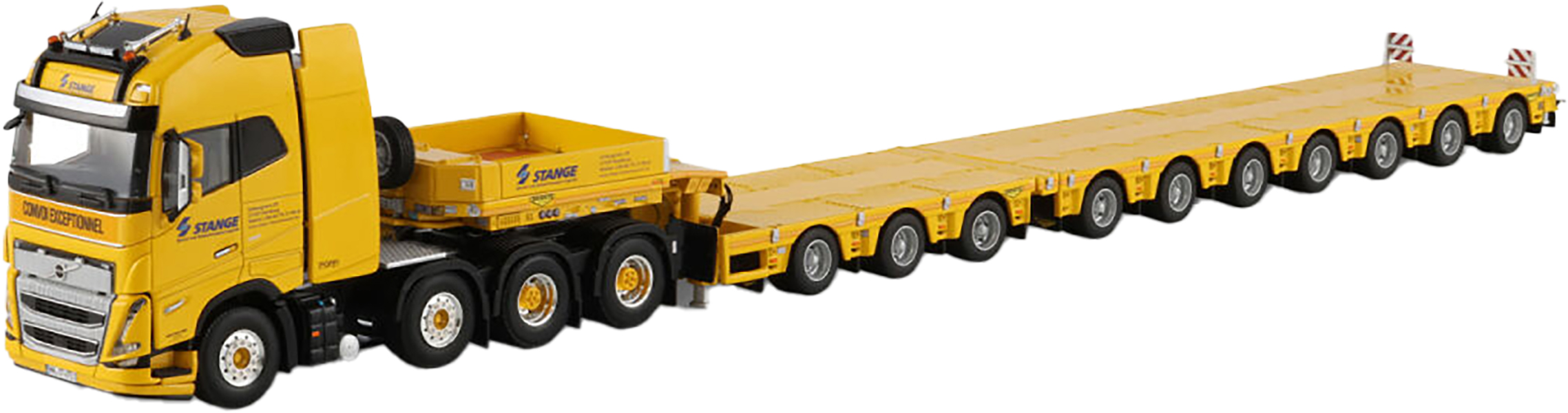 WSI01-4935 VOLVO FH5 Globetrotter XL avec remorque porte-engins 3+7 essieux – Image 1