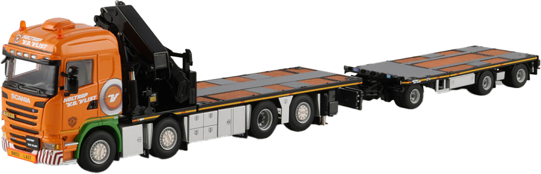 WSI01-4957 SCANIA Streamline High 8x2 porteur avec grue PALFINGER PK92002 et remorque – Image 1