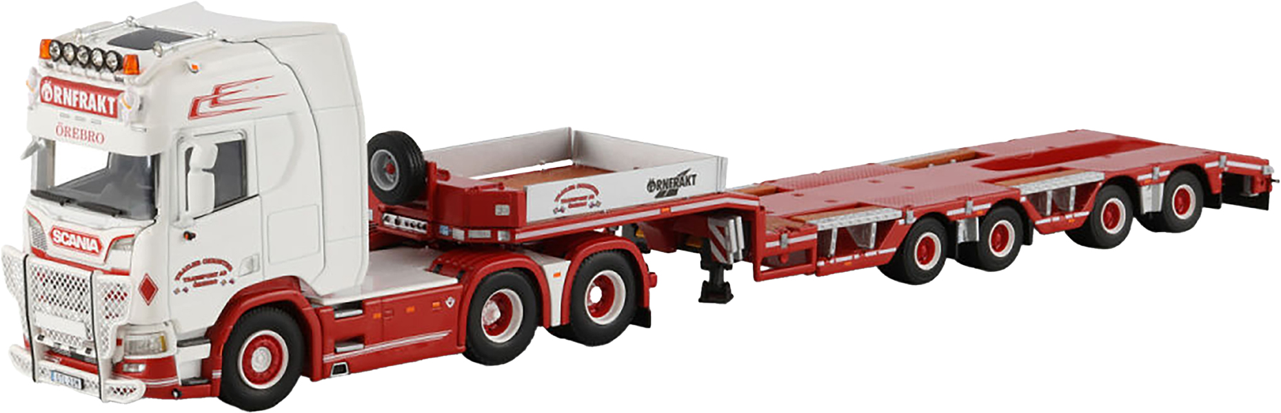 WSI01-4992 SCANIA R Highline 6x2 avec remorque porte-engins 4 essieux – Image 1