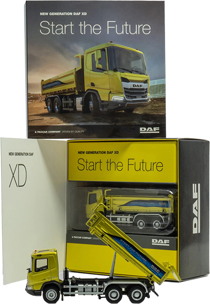 DAF XD 6x4 benne jaune – Image 3