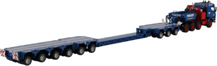 SCANIA Serie 3 8x4 avec remorque porte-engins SCHEUERLE 3+6 essieux – Image 3