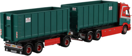 1/50 DAF XF SH 6x2 combiné porteur et remorque ampliroll avec 2 containers 40m3 – Image 3