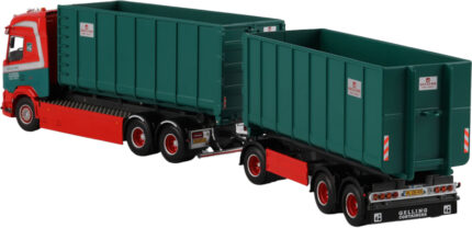 1/50 DAF XF SH 6x2 combiné porteur et remorque ampliroll avec 2 containers 40m3 – Image 4