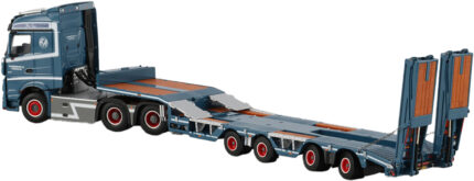1/50 MERCEDES Actros Stream Space 6x4 avec remorque porte-engins à rampes 4 essieux – Image 4