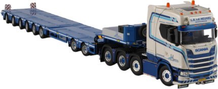 SCANIA S Highline 8x4 avec remorque porte-engins 2+6 essieux – Image 2