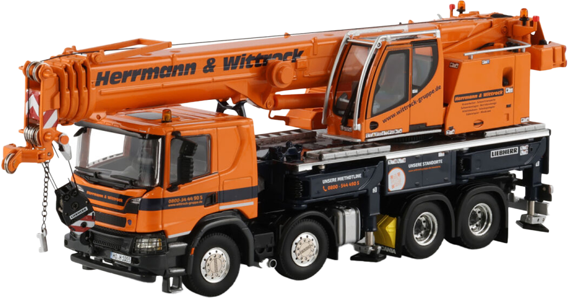 WSI51-2185 LIEBHERR LTF 1060-4.1 grue télescopique sur SCANIA P 8x4 – Image 1