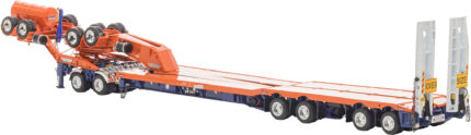 DRAKE Remorque porte-engins 2+6 essieux Orange et Bleu – Image 4