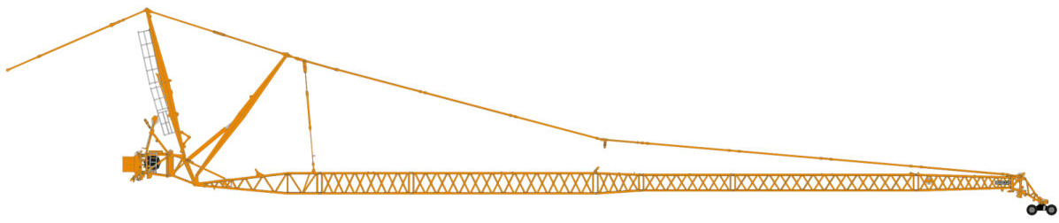 WSI04-2107-RESA Rallonge de flèche pour LIEBHERR LTM 1500 jaune – Image 1