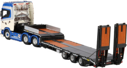SCANIA S Highline 6x4 avec remorque porte-engins à rampes 3 essieux – Image 4