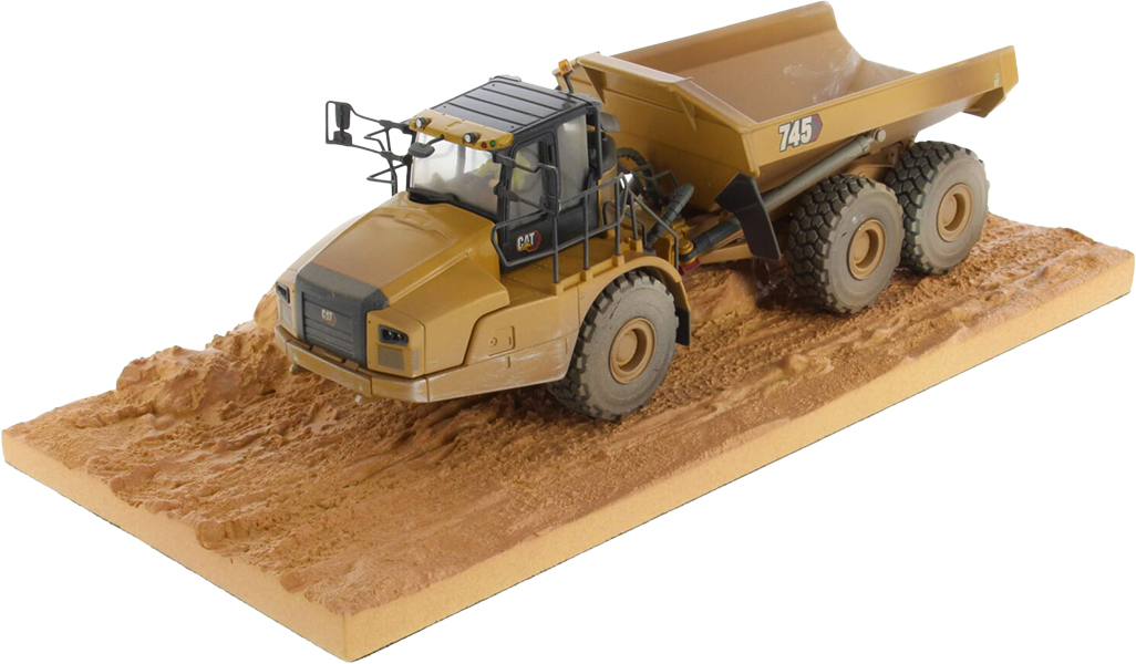 DM85704 CATERPILLAR 745 Tombereau articulé sur diorama – Image 1