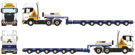 SCANIA S Highline 6x4 avec remorque porte-engins 6 essieux – Image 4