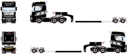 SCANIA S Highline 6x2 avec remorque porte-engins 2 essieux – Image 4