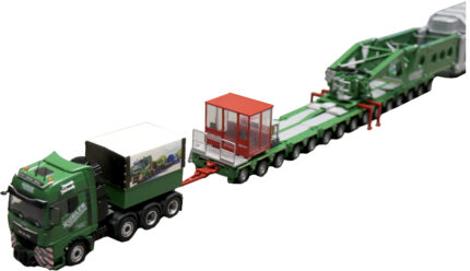 Convoi SCHEUERLE STB 320 avec 2 camions MAN TGX XXL 8x4 – Image 3