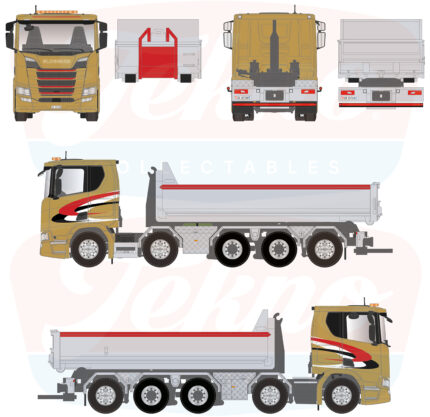 SCANIA R LC 10x4 porteur ampliroll avec container 15 m3 – Image 4