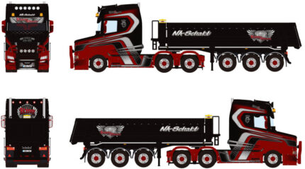 SCANIA T VLASTUIN 6x2 avec benne 3 essieux – Image 5