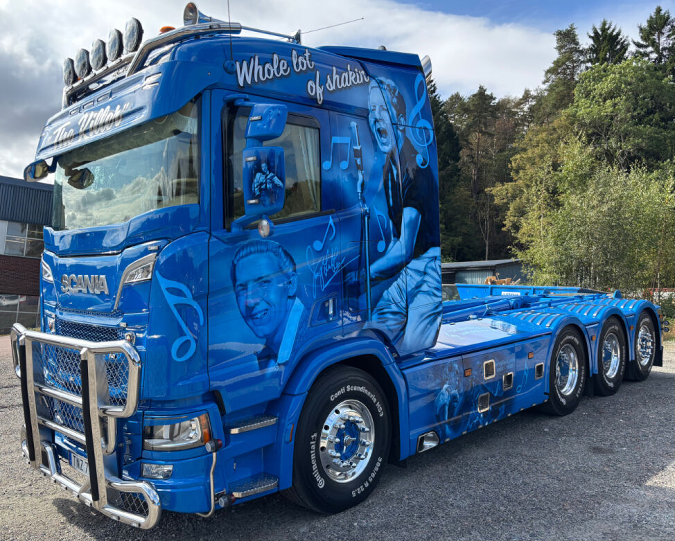 WSI01-5260-RESA SCANIA R Normal 8x4 porteur ampliroll avec container 15 m3 – Image 1