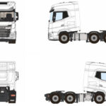 DAF XG+ 6x2 blanc