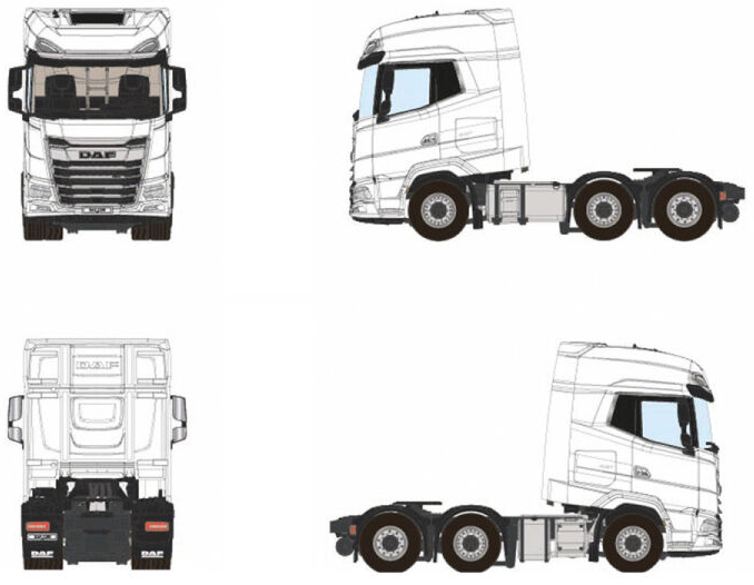 WSI03-2064-RESA DAF XG+ 6x2 blanc – Image 1