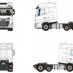 DAF XG 6x2 blanc