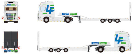 DAF XG+ 4x2 avec remorque porte-engins 3 essieux – Image 2