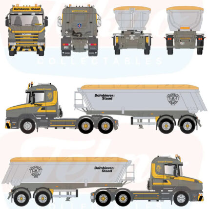 SCANIA T 6x4 avec remorque benne 2 essieux – Image 5