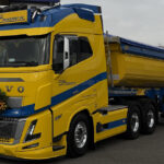 VOLVO FH Aero globetrotter 6x4 avec benne 2 essieux