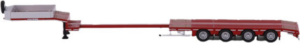 Remorque porte-engins FAYMONVILLE 4 essieux rouge – Image 3