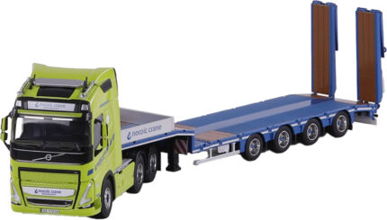 VOLVO FH5 Globetrotter 6x2 avec remorque porte-engins à rampes 4 essieux – Image 3