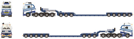 VOLVO FH5 Globetrotter 10x4 avec remorque porte-engins 3+5 essieux – Image 3