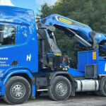SCANIA R Highline 8x4 porteur grue PALFINGER PK 165.002