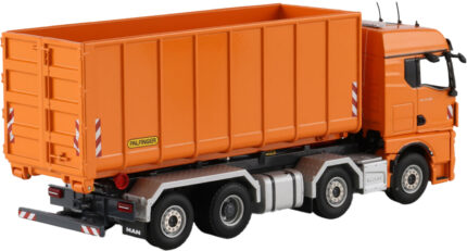 MAN TGX GM 8x2 porteur Ampliroll avec conteiner 40m3 orange – Image 3